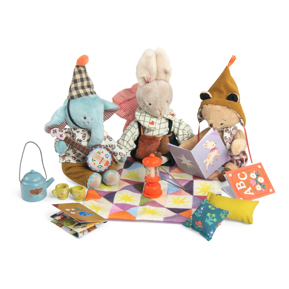 Fireside accessories set Les Minouchkas - MOULIN ROTY