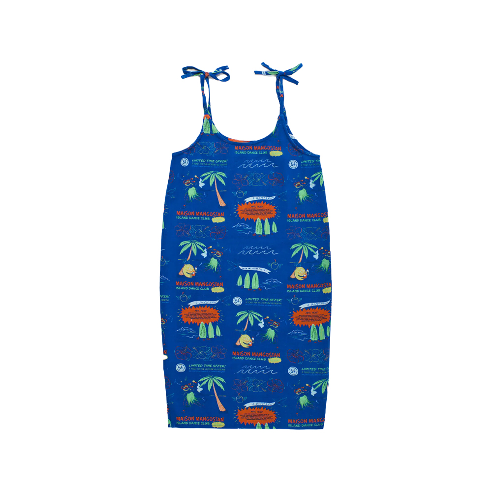 Hula Dress Blue - MAISON MANGOSTAN
