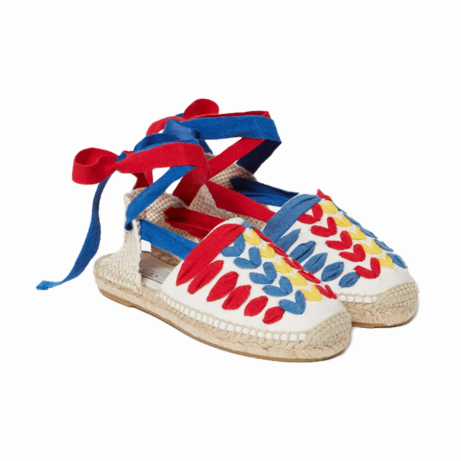 Lace-Up Espadrille Sandals - Stella McCartney