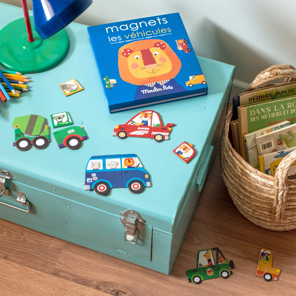 Magnetic game Vehicles Les Popipop - MOULIN ROTY - Image 2