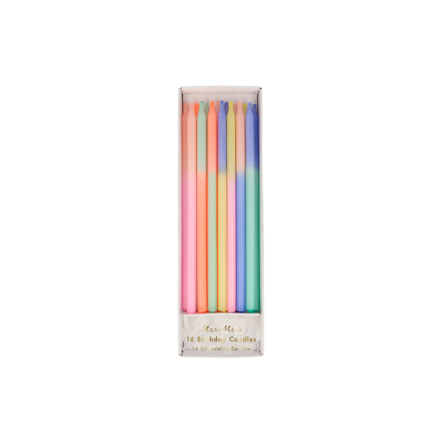 Multi Colour Block Candles - MERI MERI