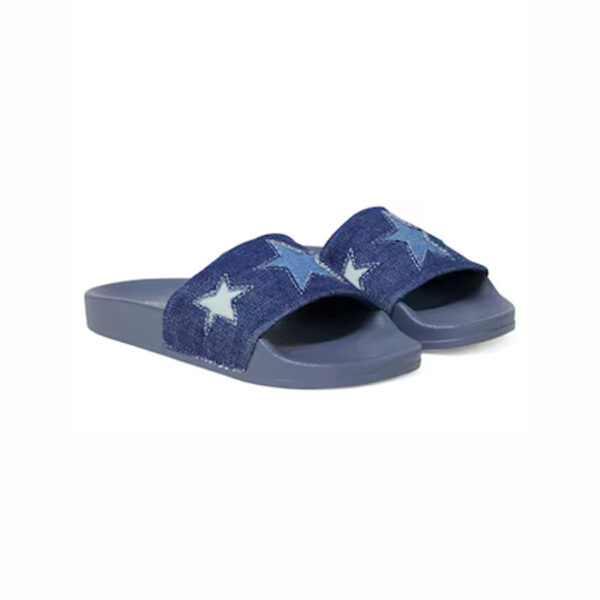 NAVY BLUE Denim slides - Stella McCartney