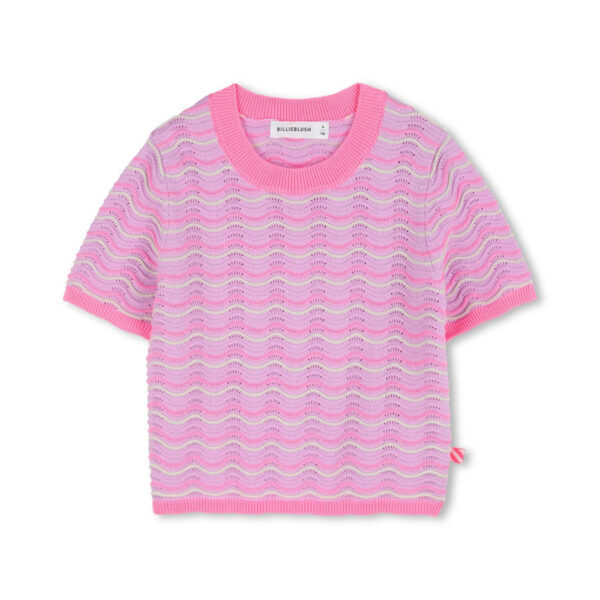 PULL MANCHES COURTES GUIMAUVE - BILLIE BLUSH