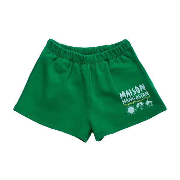 Palma Sweatshorts Green - MAISON MANGOSTAN