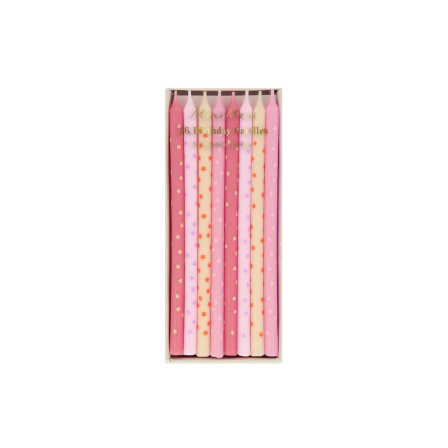 Pink Stars Candles - MERI MERI