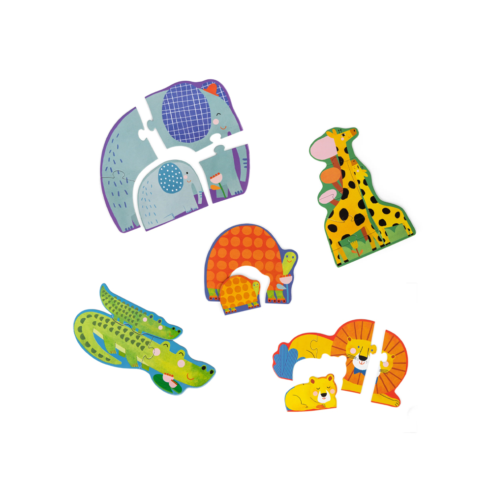 Progressive animal-theme puzzles (20) - MOULIN ROTY - Image 2