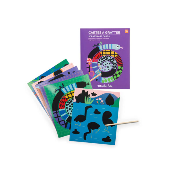 Scratch art cards Les Toupitis - MOULIN ROTY