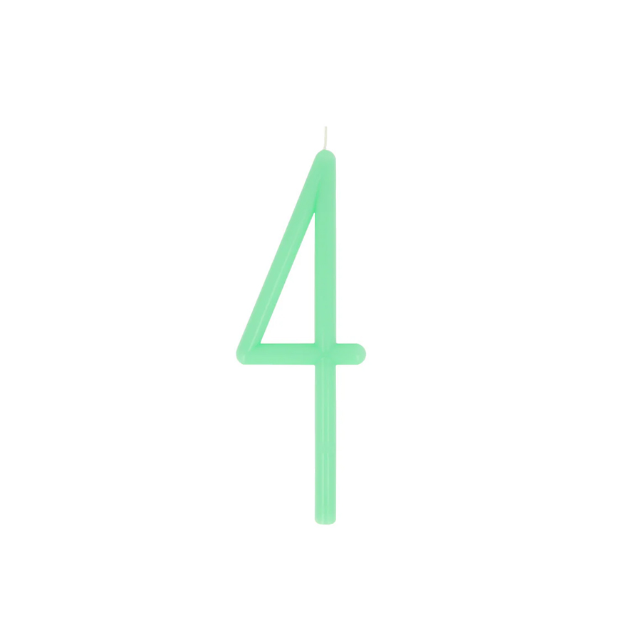 Slim Number 4 Candle - MERI MERI - Image 2