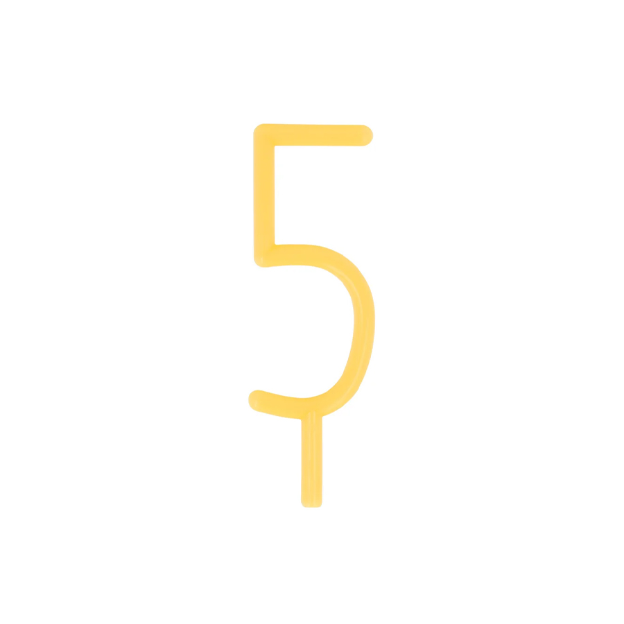 Slim Number 5 Candle - MERI MERI - Image 2