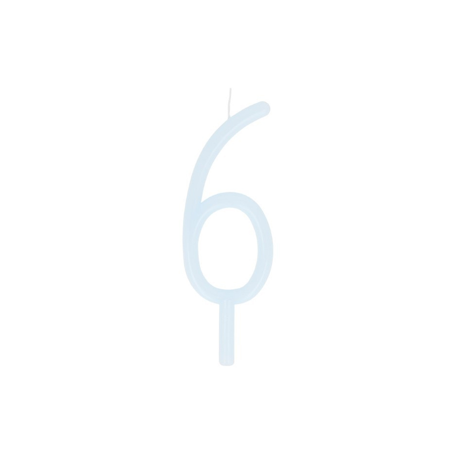 Slim Number 6 Candle - MERI MERI - Image 2