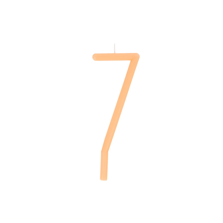 Slim Number 7 Candle - MERI MERI - Image 2