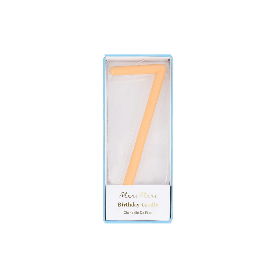 Slim Number 7 Candle - MERI MERI