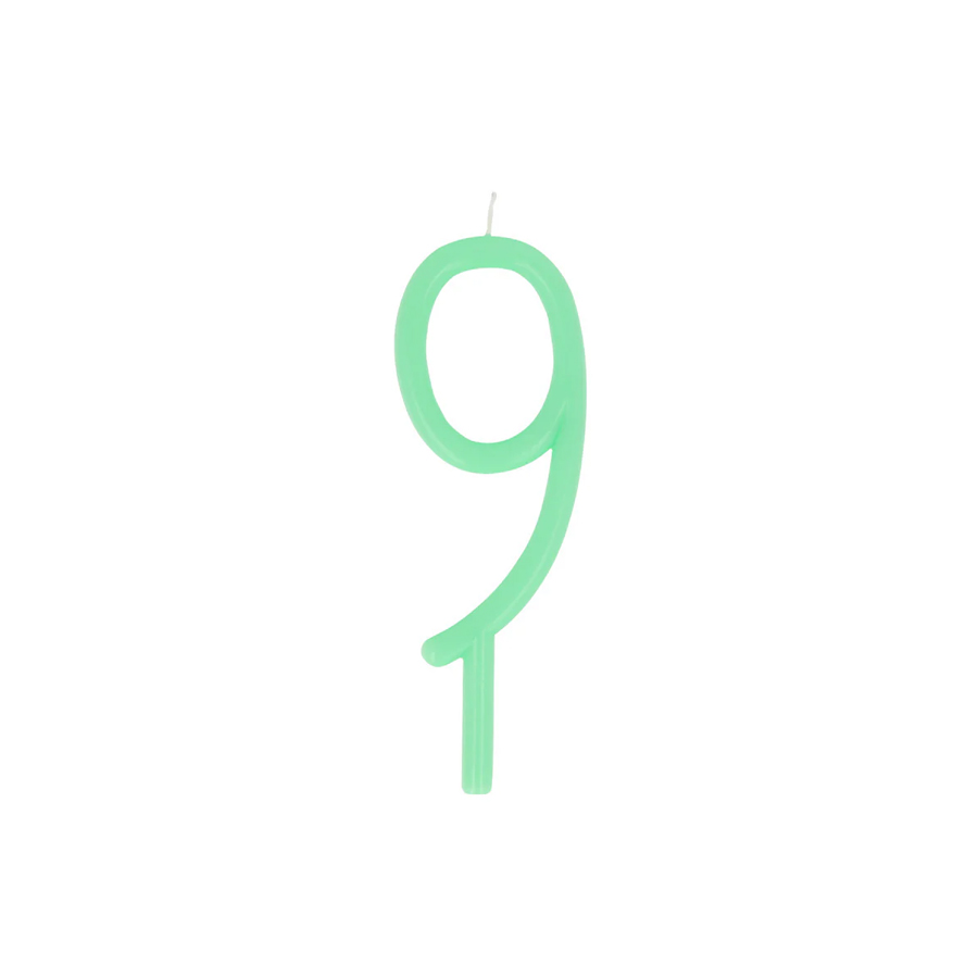 Slim Number 9 Candle - MERI MERI - Image 2