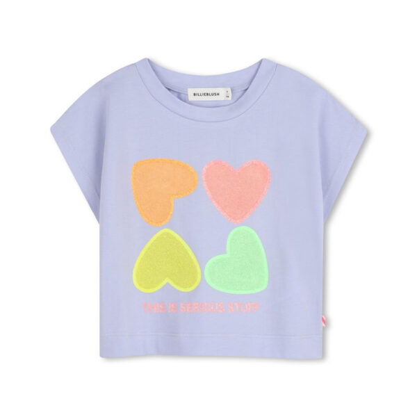 TEE-SHIRT MANCHES COURTES ANGEL BLUE - BILLIE BLUSH