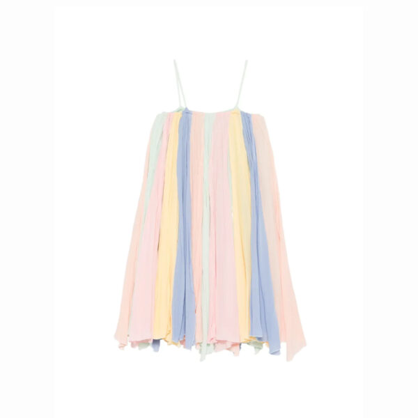 "Multicolor pleated dress for Girl " - Stella McCartney