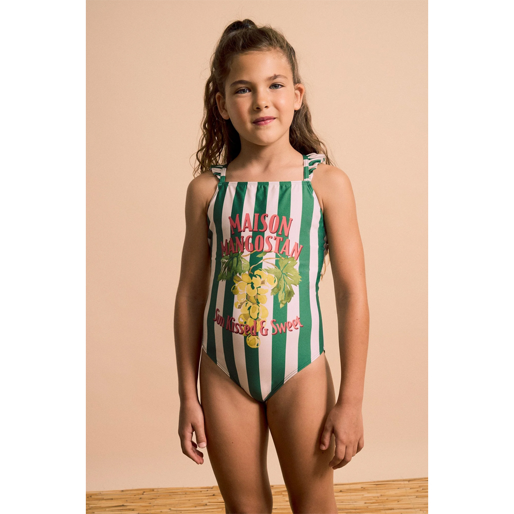 Uvas Striped Swimsuit - MAISON MANGOSTAN - Image 3