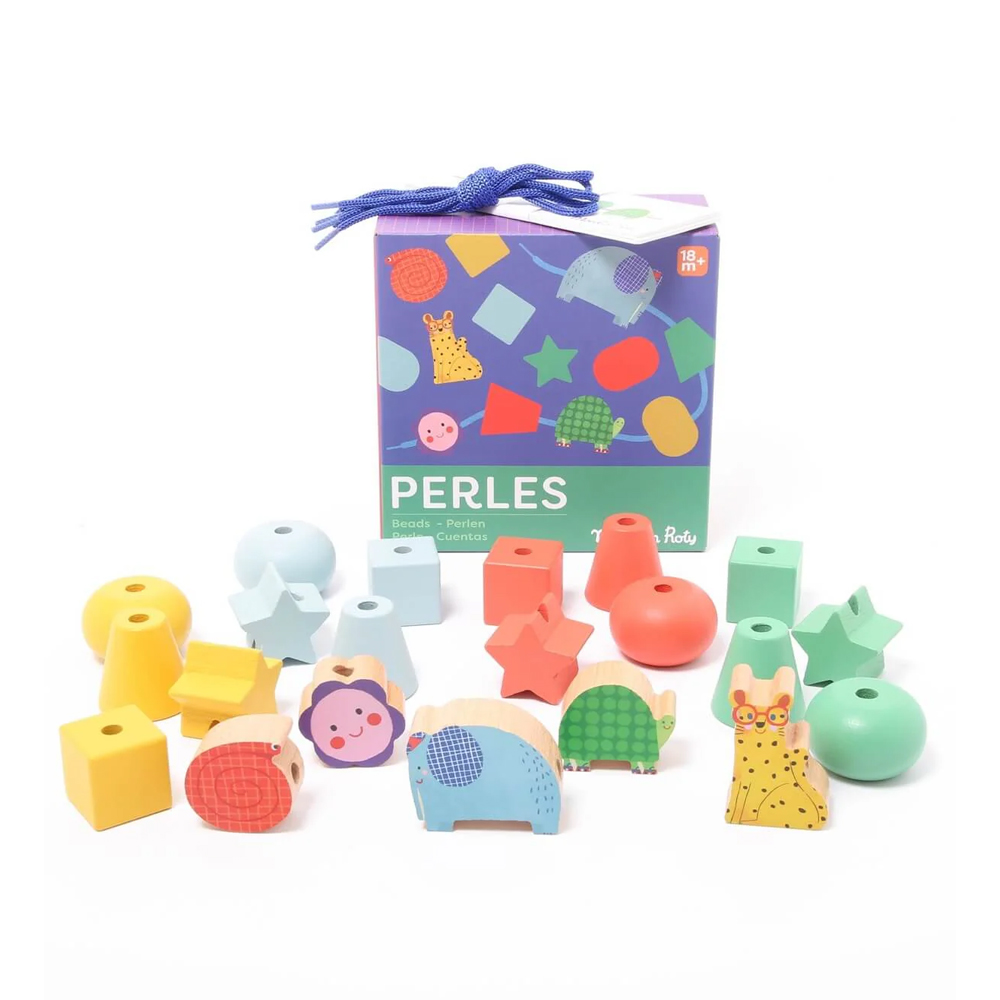Wooden lacing beads Les Toupitis - MOULIN ROTY