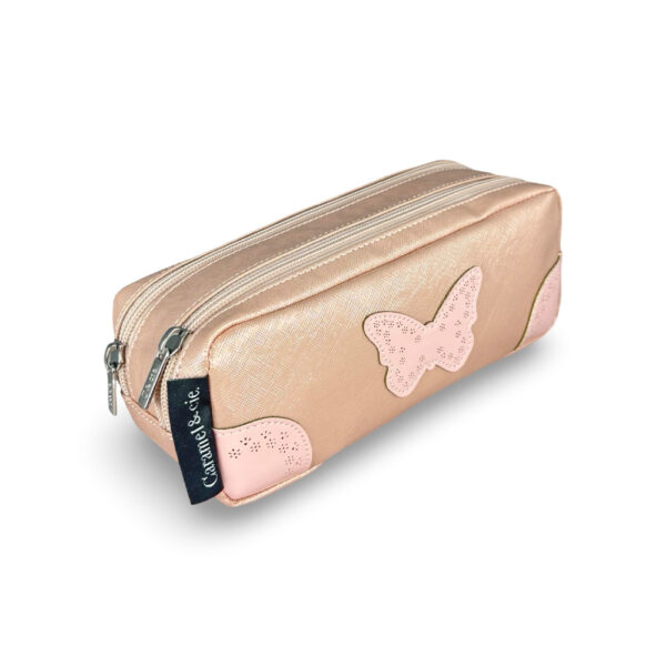 Double Pearl Blush Oxford Pouch – Elegant and Refined - Caramel Et Cie