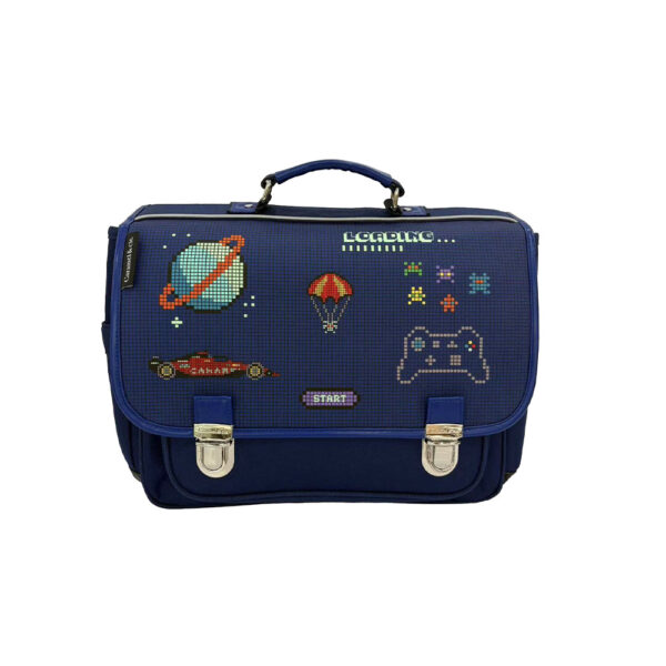 Pixel Art schoolbag – Retro Video Game Vibe - Caramel Et Cie