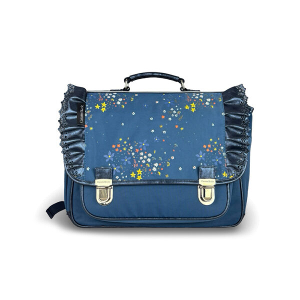 Stella Blue schoolbag – Floral and Elegant - Caramel Et Cie