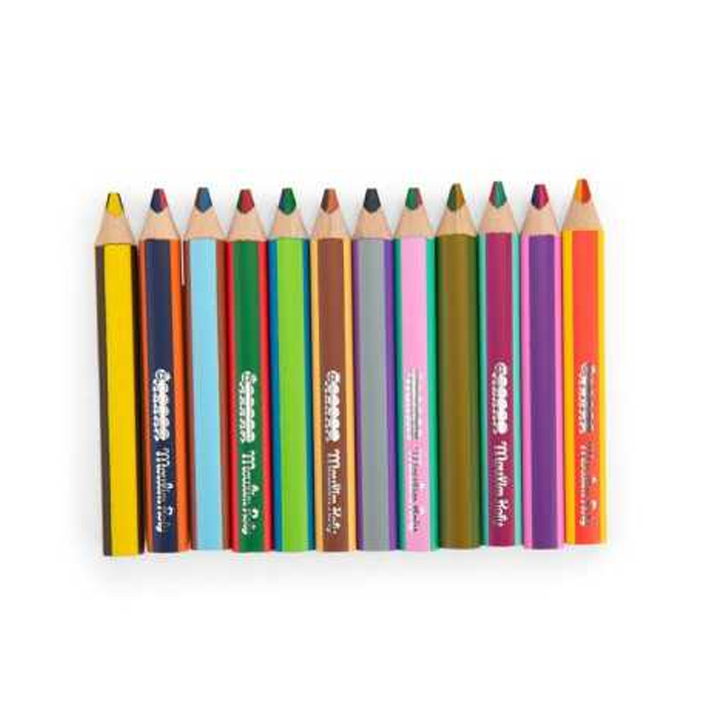 Bicolour colouring pencils set Les petites - MOULIN ROTY