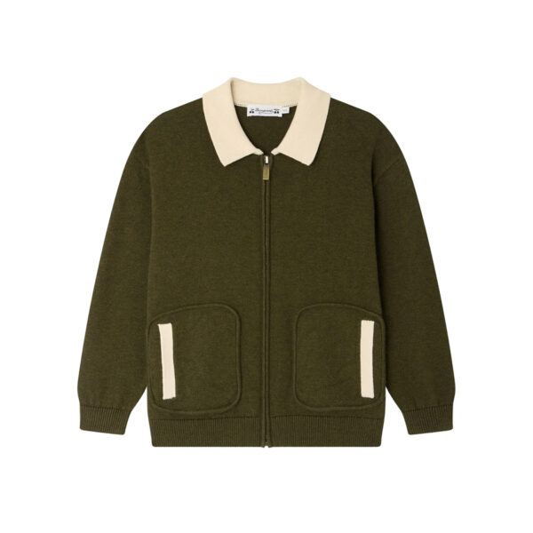 Cardigan Martin Cardigan - Kaki Chine - BONPOINT