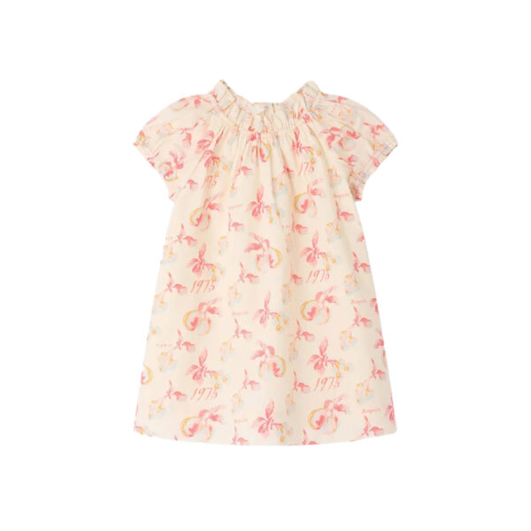 Dress Sidwell Dress - Ecru - Candy Pink - BONPOINT