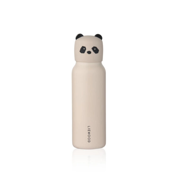 Falk Water Bottle w Panda Lid 350 ml - Sandy - LIEWOOD