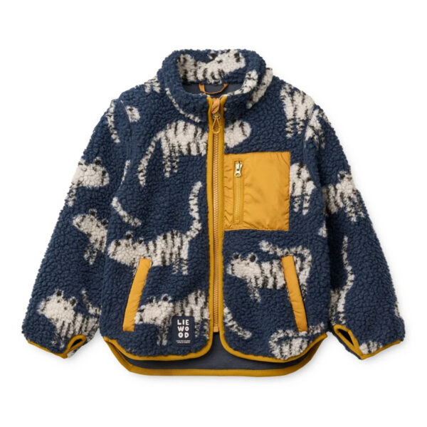 Nolan Pile Jacket - Tiger / Classic navy - LIEWOOD