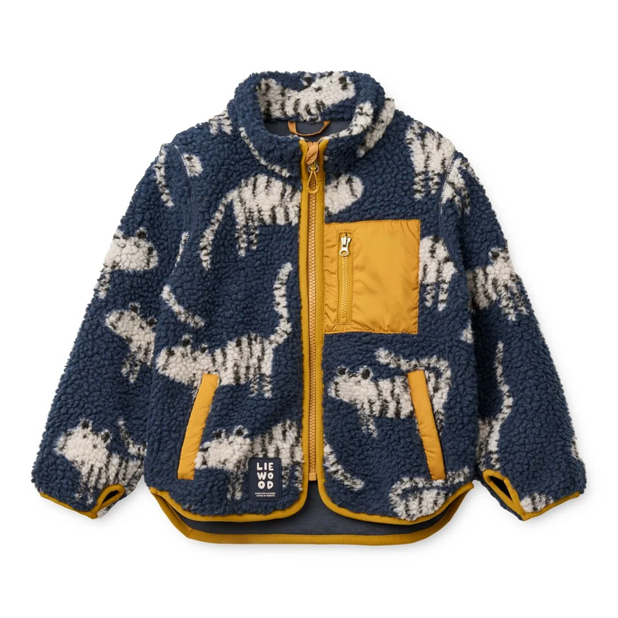Nolan Pile Jacket - Tiger / Classic navy - LIEWOOD