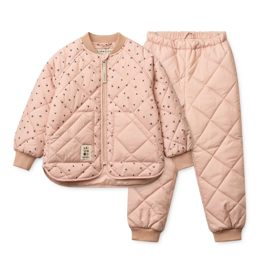 Zella Thermo Set - Mini Cherry heart / Rosey - LIEWOOD