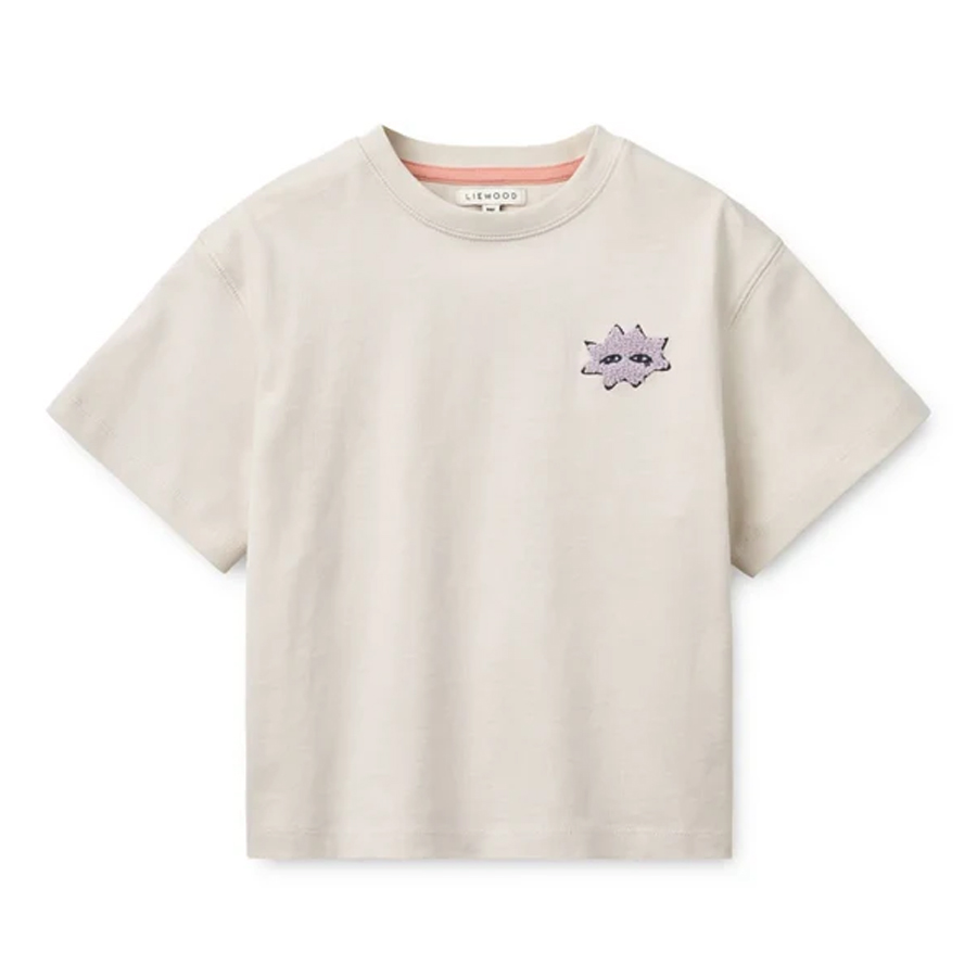 Tyler Placement SS T-shirt - Mood / Sandy - LIEWOOD