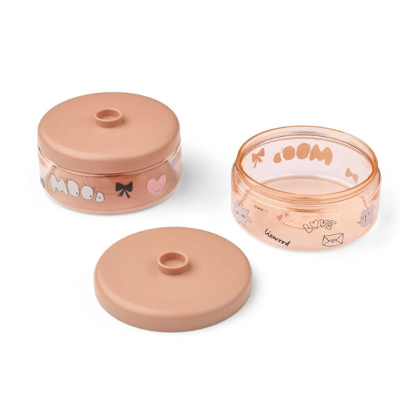 Dominique Baby Food Tritan Boxes 500 ml 2-Pack - Mood / Pale Tuscany - LIEWOOD