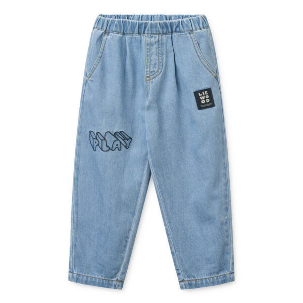 Borris Placement Light Denim Pants - Play / Denim - LIEWOOD