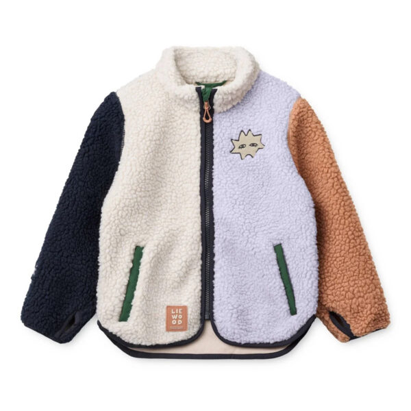 Nolan Pile Jacket - Mood multi mix - LIEWOOD