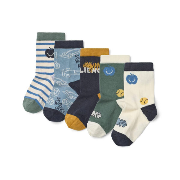 Silas Socks 5-Pack - Play mix - LIEWOOD