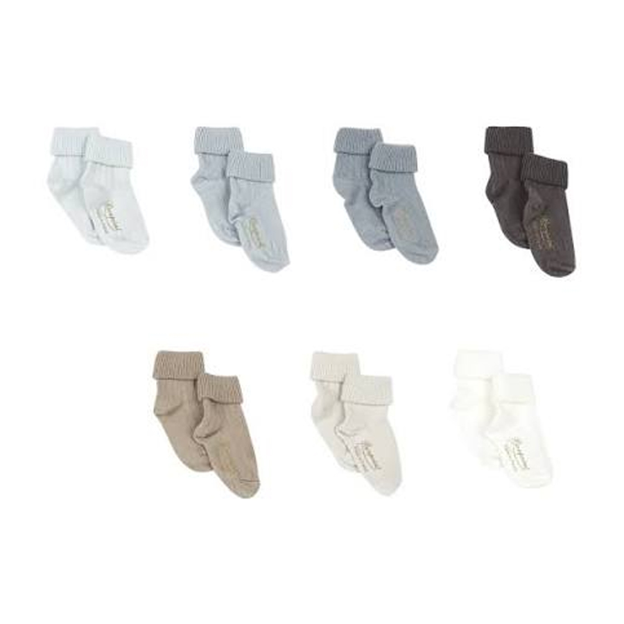 Socks Kit Of 7 Socks - Dusky Blue - BONPOINT - Image 2