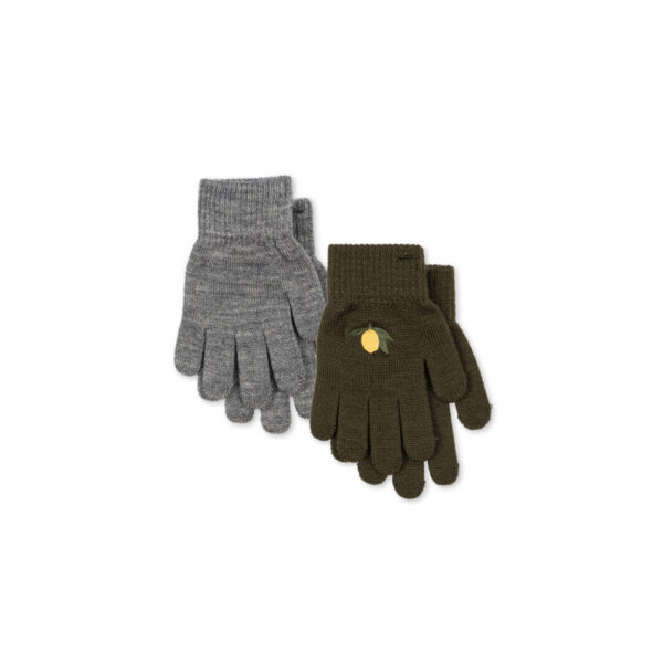 2 pack filla gloves - kombu green - KONGES SLOEJD