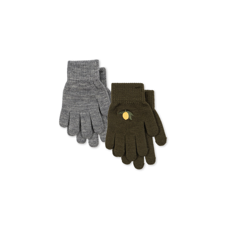 2 pack filla gloves - kombu green - KONGES SLOEJD