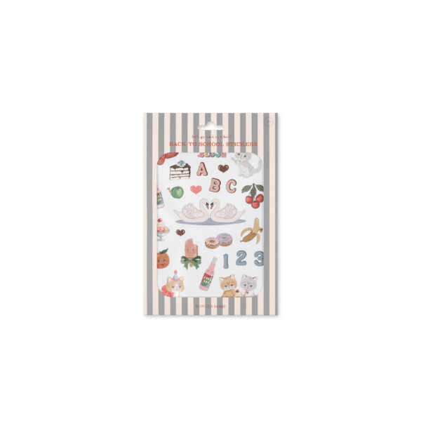 Back to school stickers - swan - KONGES SLOEJD