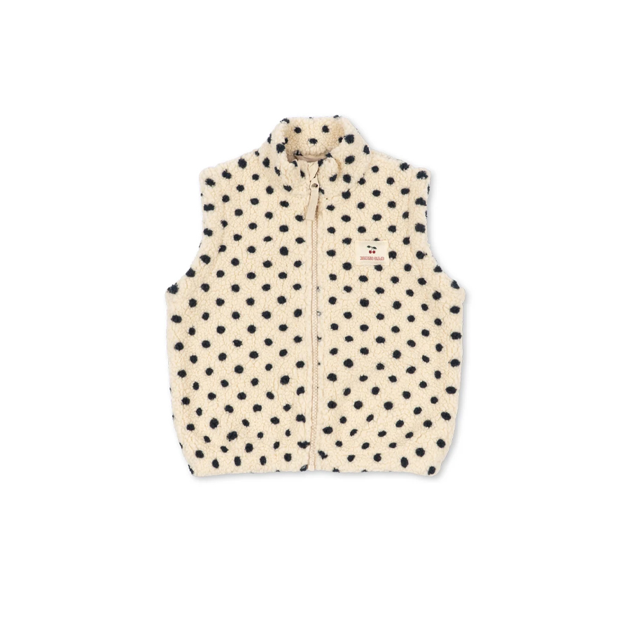 Jody teddy vest grs - dot lumiere - KONGES SLOEJD