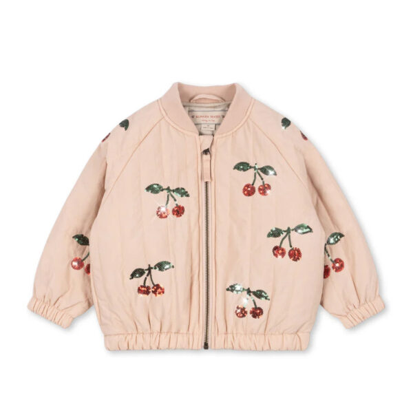 Juno sequin bomber jacket - cameo rose - KONGES SLOEJD