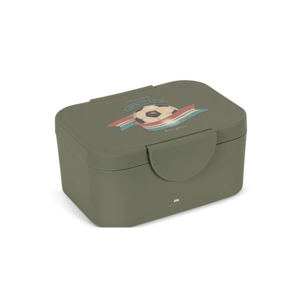 Lunch box - green/kick it - KONGES SLOEJD