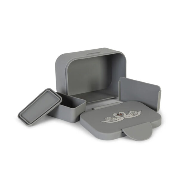 Lunch box - swan blue - KONGES SLOEJD