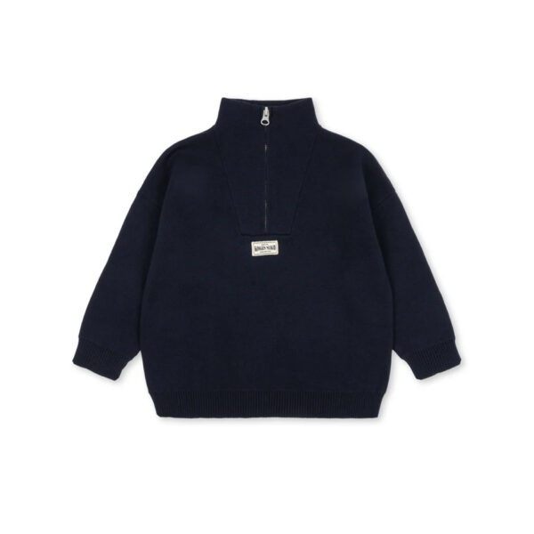 Mano half zip - total eclipse - KONGES SLOEJD