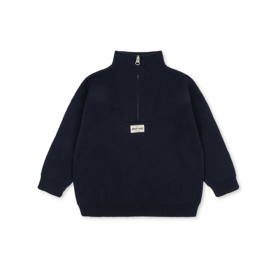 Mano half zip - total eclipse - KONGES SLOEJD