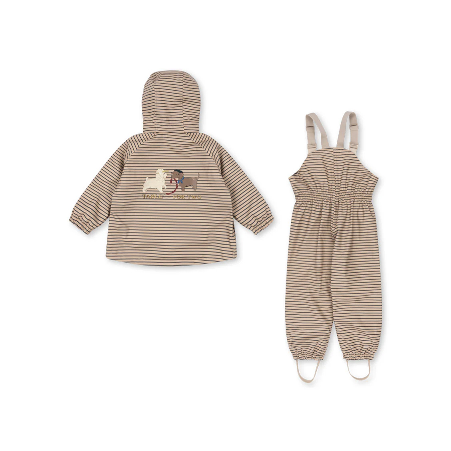Rainy palme dog set - stripe la mer - KONGES SLOEJD - Image 2