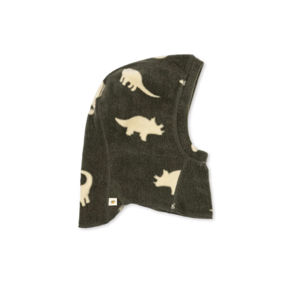 Tavi fleece balaclava grs - dino silhouette - KONGES SLOEJD