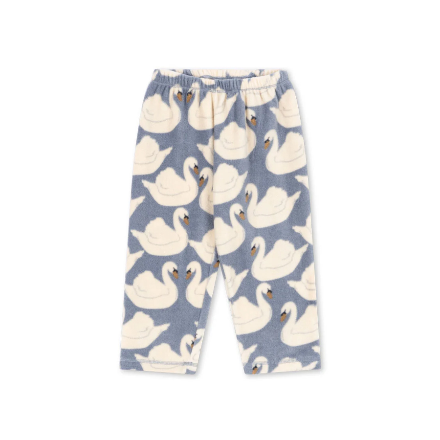 Tavi fleece pants grs - swan - KONGES SLOEJD
