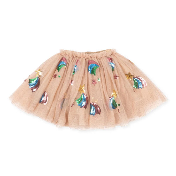 Yvonne skirt grs - rainbow star - KONGES SLOEJD